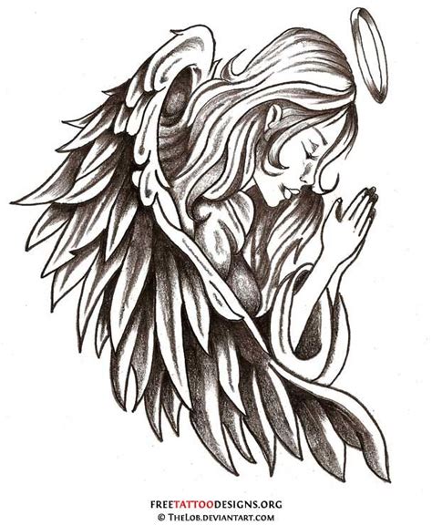 angel tattoo black and white|angel body tattoo designs.